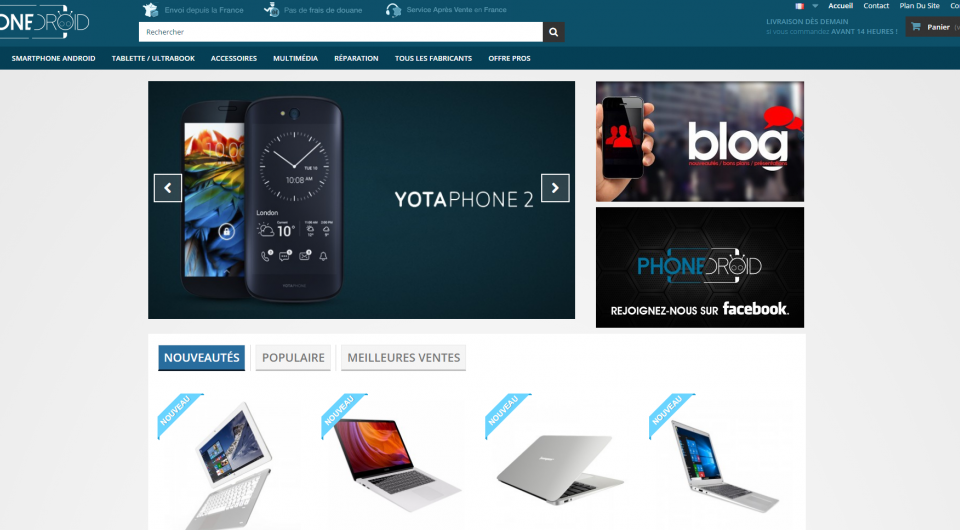 PhoneDroid  - Boutique smartphones et tablettes Android